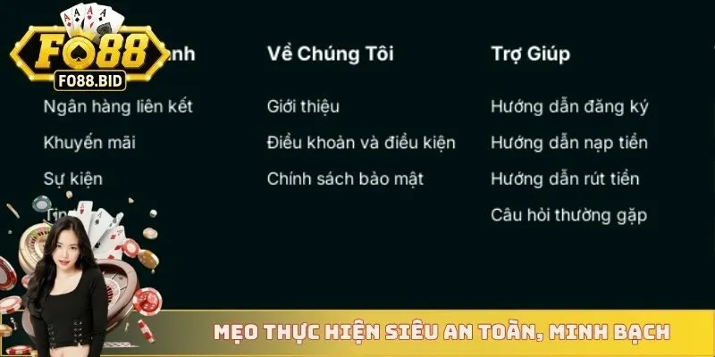 Đăng Nhập FO88 4 Mẹo thực hiện siêu an toàn, minh bạch