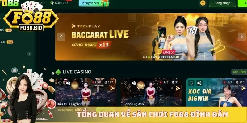 FO88 1 Tổng quan về sân chơi FO88 đình đám